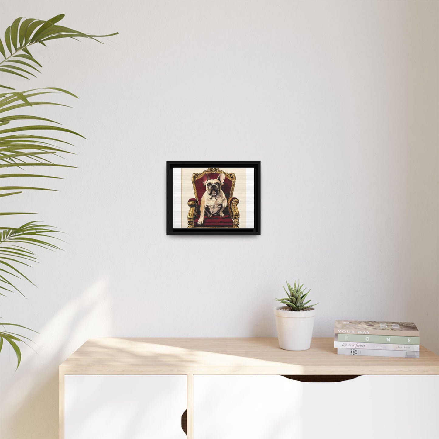 Custom Pet Portrait Framed Matte Canvas Print | Funny Pet Gift