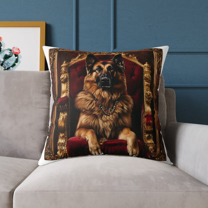 Custom Pet Portrait Square Canvas Pillow | Funny Pet Gift