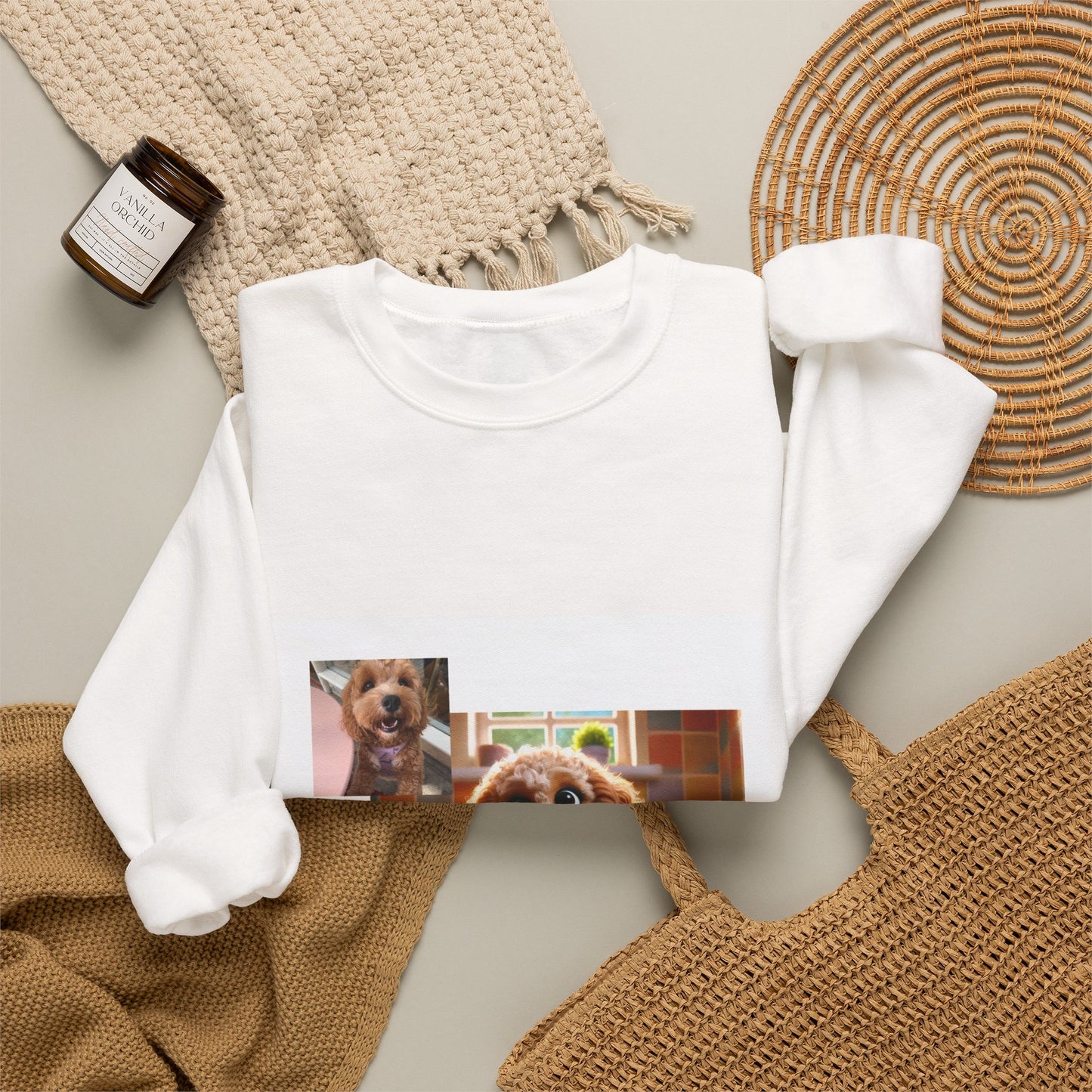 Custom Pet Portrait Unisex Sweatshirt | Funny Pet Gift