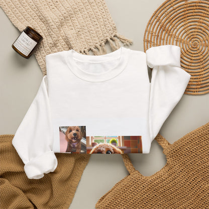 Custom Pet Portrait Unisex Sweatshirt | Funny Pet Gift