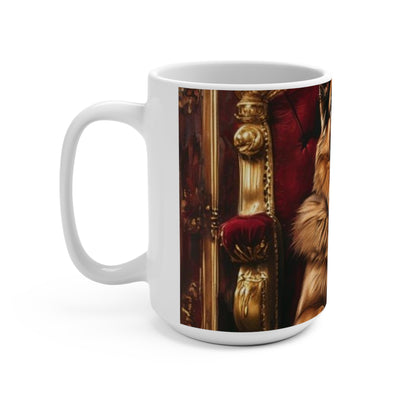 Custom Pet Portrait 15Oz Ceramic Mug | Funny Pet Gift