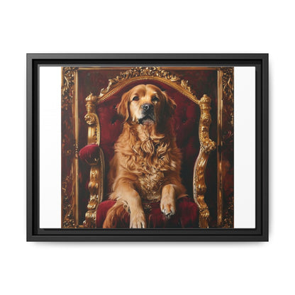 Custom Pet Portrait Framed Matte Canvas Print | Funny Pet Gift
