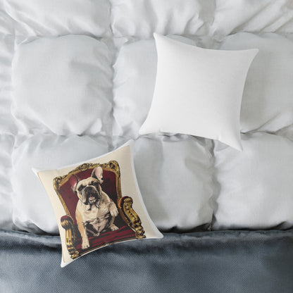 Custom Pet Portrait Square Canvas Pillow | Funny Pet Gift