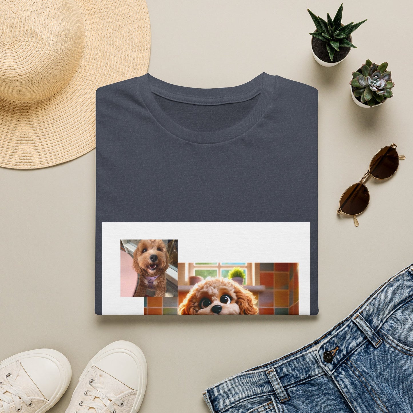 Custom Pet Portrait Unisex T-Shirt | Funny Pet Gift