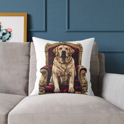 Custom Pet Portrait Square Canvas Pillow | Funny Pet Gift