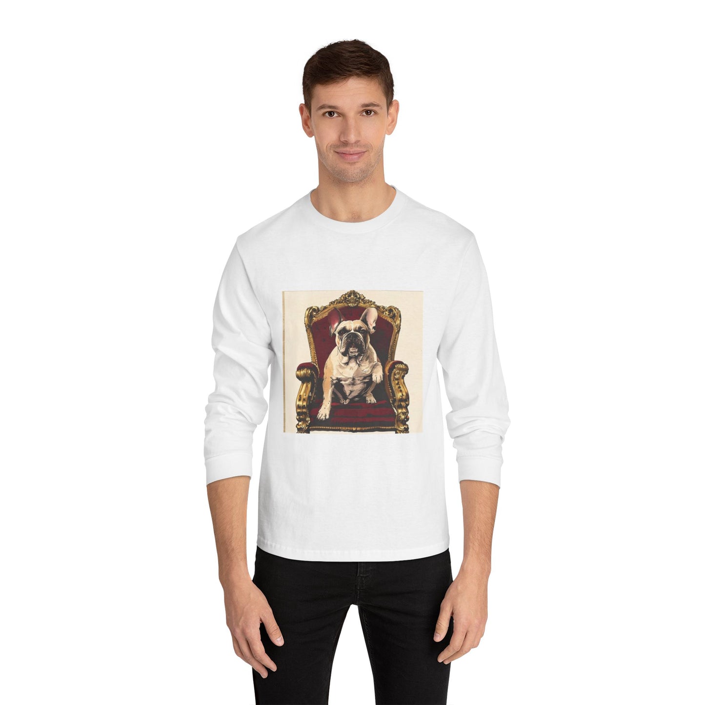 Custom Pet Portrait Unisex Long Sleeve T-Shirt | Funny Pet Gift