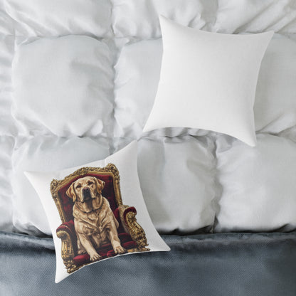 Custom Pet Portrait Square Canvas Pillow | Funny Pet Gift