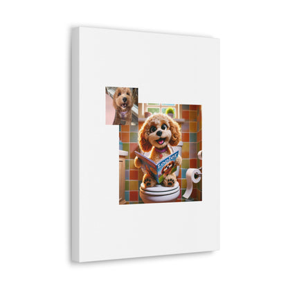 Custom Pet Portrait Classic Stretched Canvas Print | Funny Pet Gift