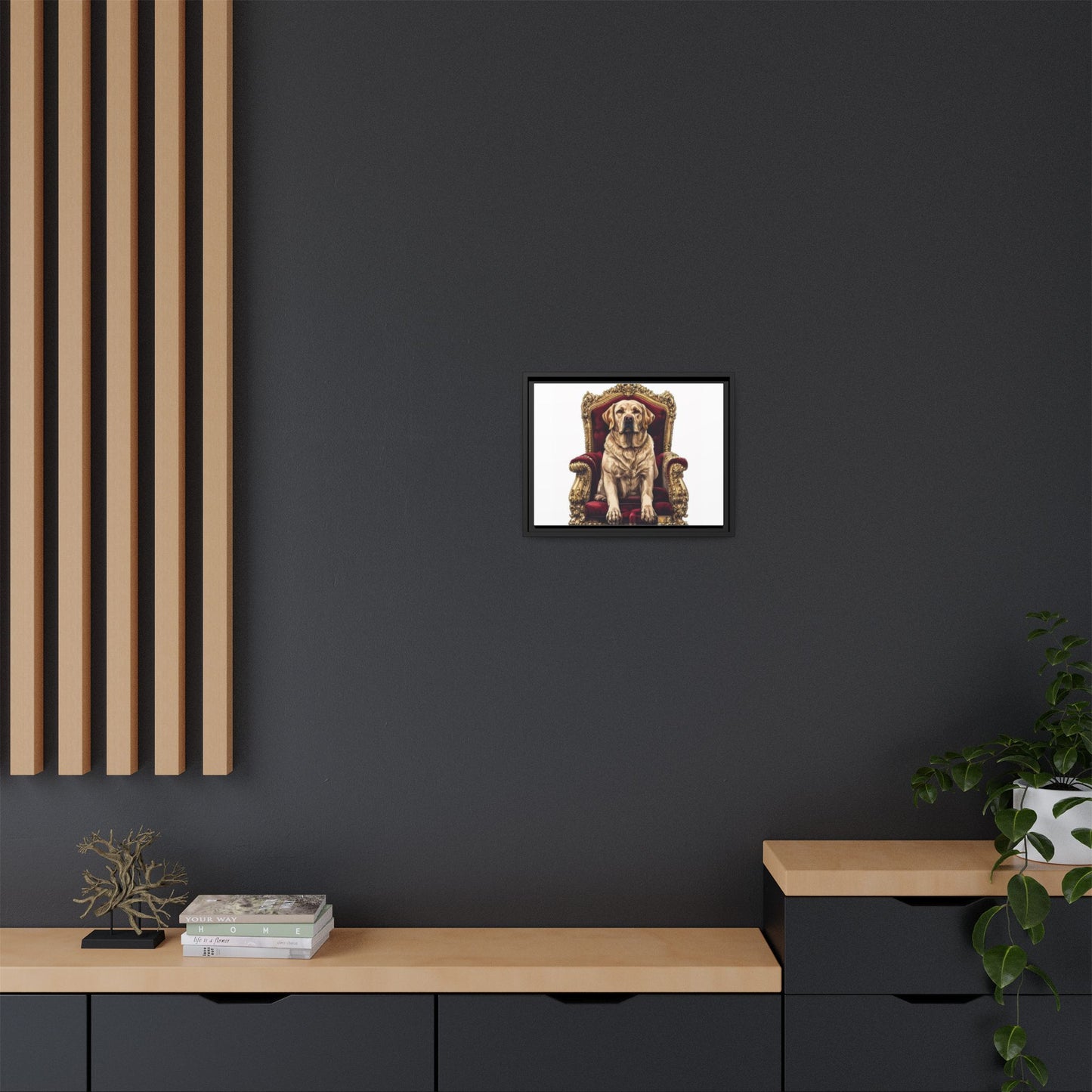 Custom Pet Portrait Framed Matte Canvas Print | Funny Pet Gift