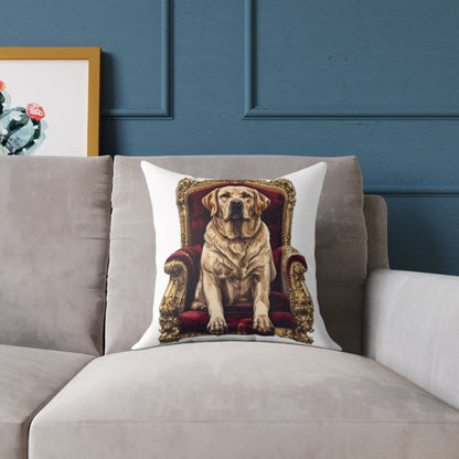 Custom Pet Portrait Square Canvas Pillow | Funny Pet Gift