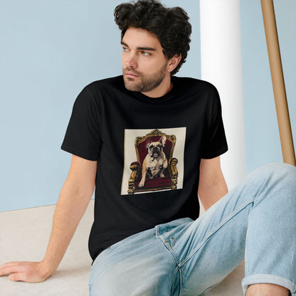 Custom Pet Portrait Organic Unisex T-Shirt | Funny Pet Gift