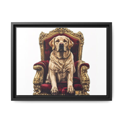 Custom Pet Portrait Framed Matte Canvas Print | Funny Pet Gift