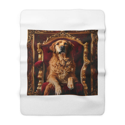 Custom Pet Portrait Sherpa Fleece Blanket | Funny Pet Gift