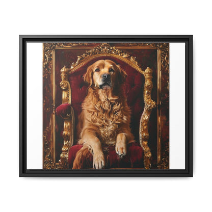 Custom Pet Portrait Framed Matte Canvas Print | Funny Pet Gift