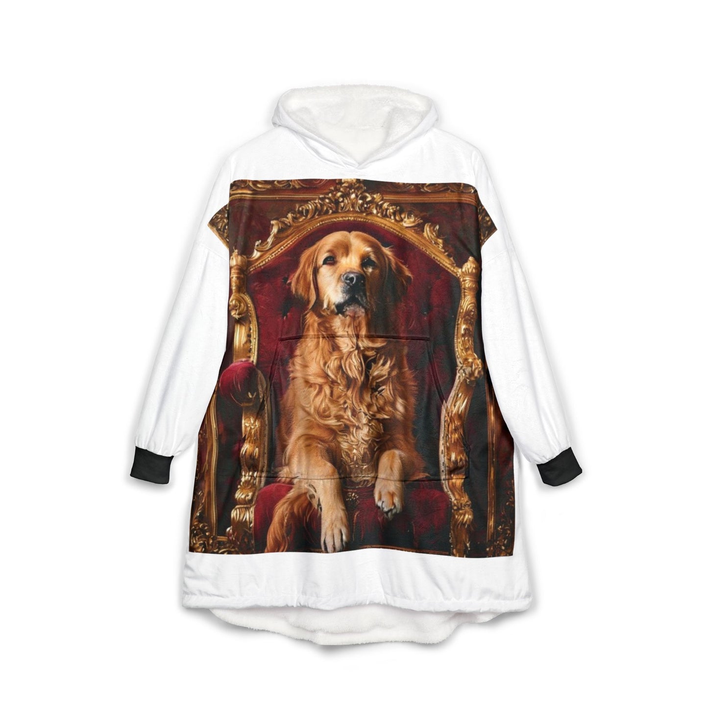 Custom Pet Portrait Hooded Wearable Blanket | Funny Pet Gift