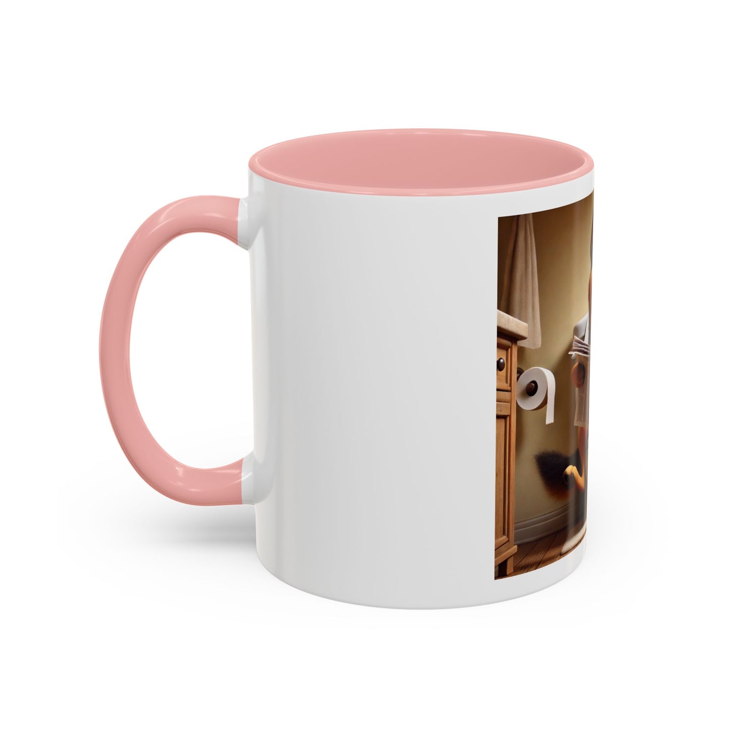 Funny German Shepherd Reading Newspaper Coffee Mug — Dog Lover Accent Mug