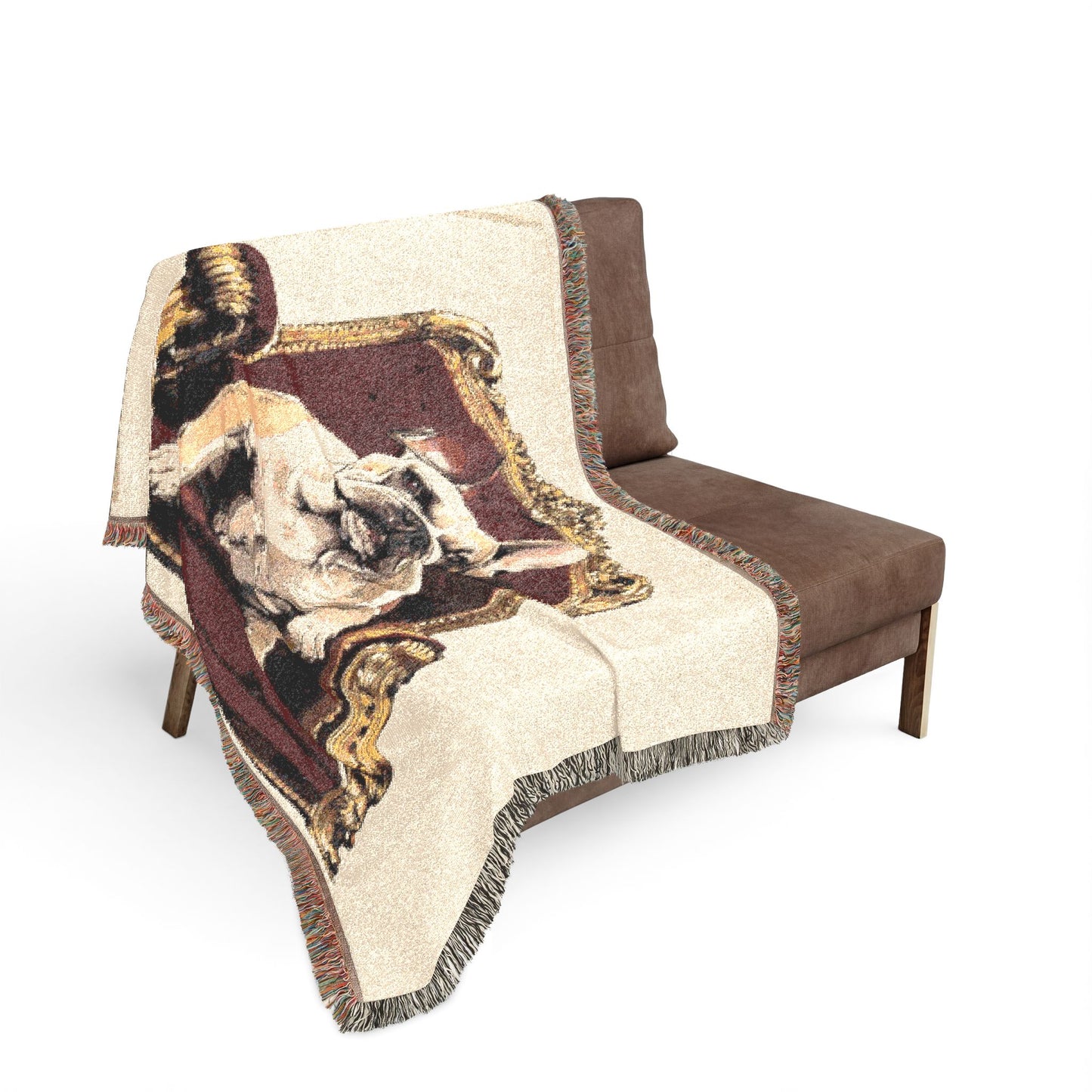 Custom Pet Portrait Woven Blanket | Funny Pet Gift