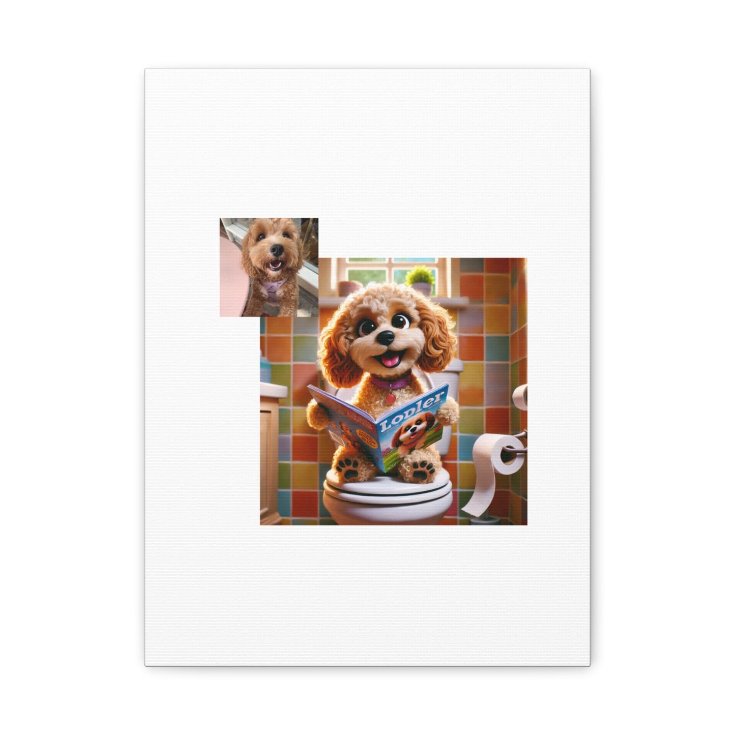 Custom Pet Portrait Classic Stretched Canvas Print | Funny Pet Gift