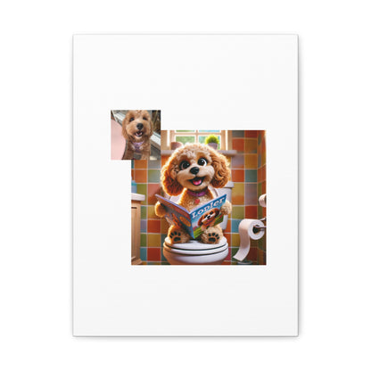 Custom Pet Portrait Classic Stretched Canvas Print | Funny Pet Gift