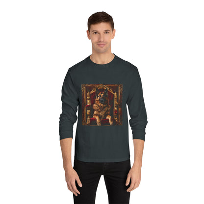Custom Pet Portrait Unisex Long Sleeve T-Shirt | Funny Pet Gift