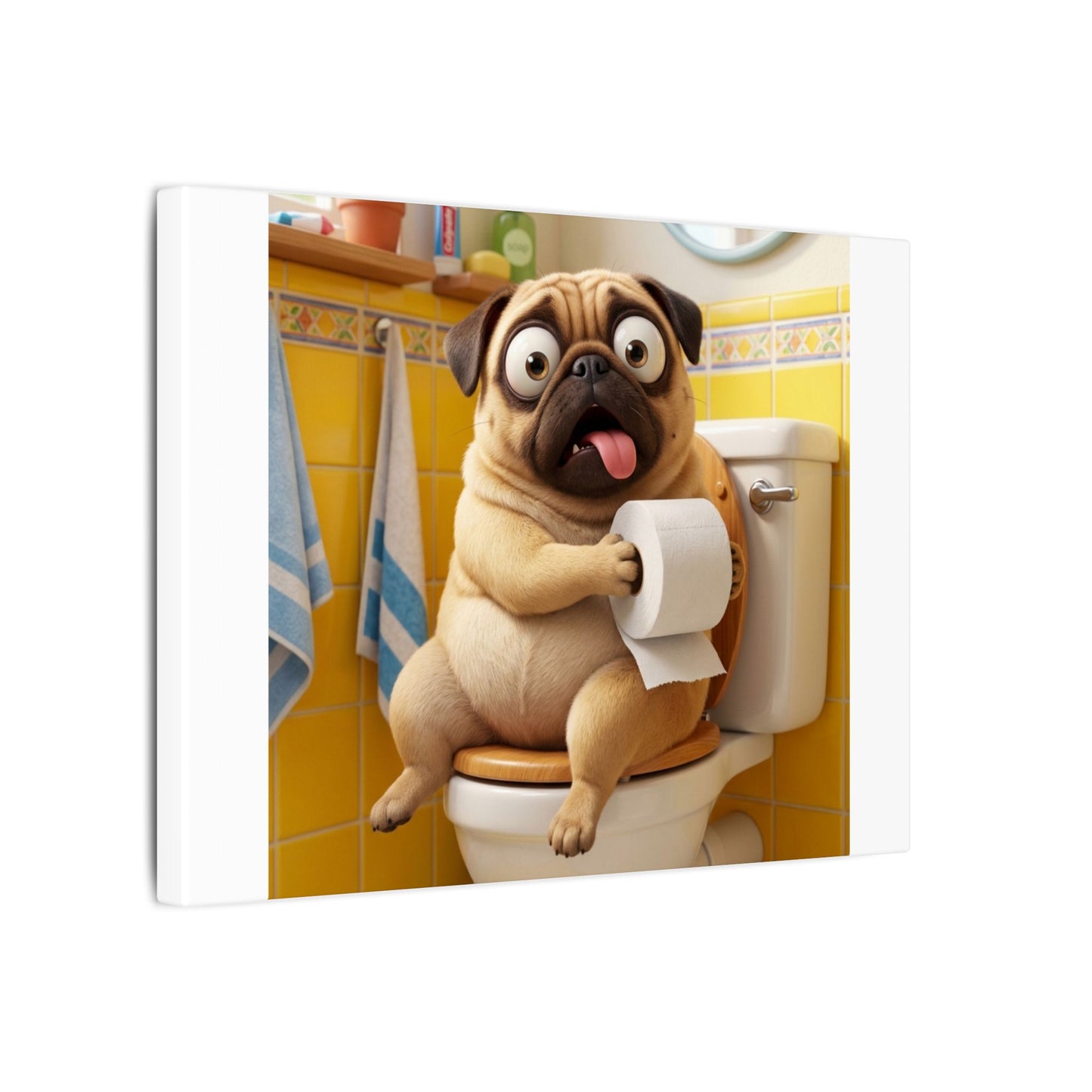 Custom Pet Portrait Canvas Print | Funny Pet Gift