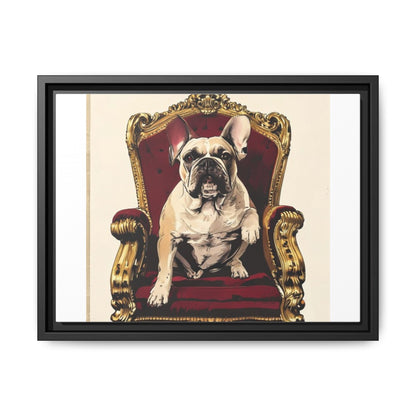 Custom Pet Portrait Framed Matte Canvas Print | Funny Pet Gift