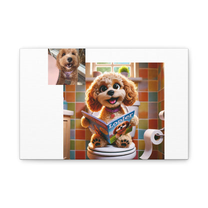 Custom Pet Portrait Classic Stretched Canvas Print | Funny Pet Gift