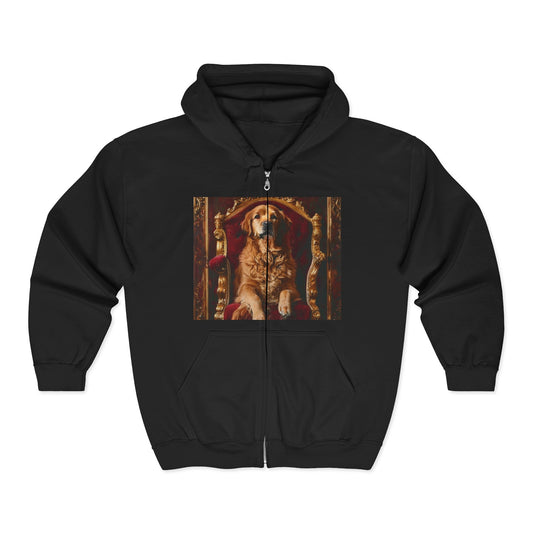 Custom Pet Portrait Unisex Zip-Up Hoodie | Funny Pet Gift