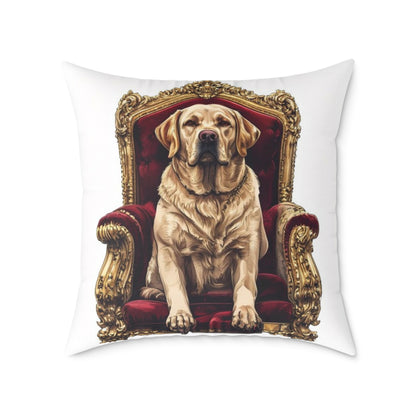 Custom Pet Portrait Square Canvas Pillow | Funny Pet Gift