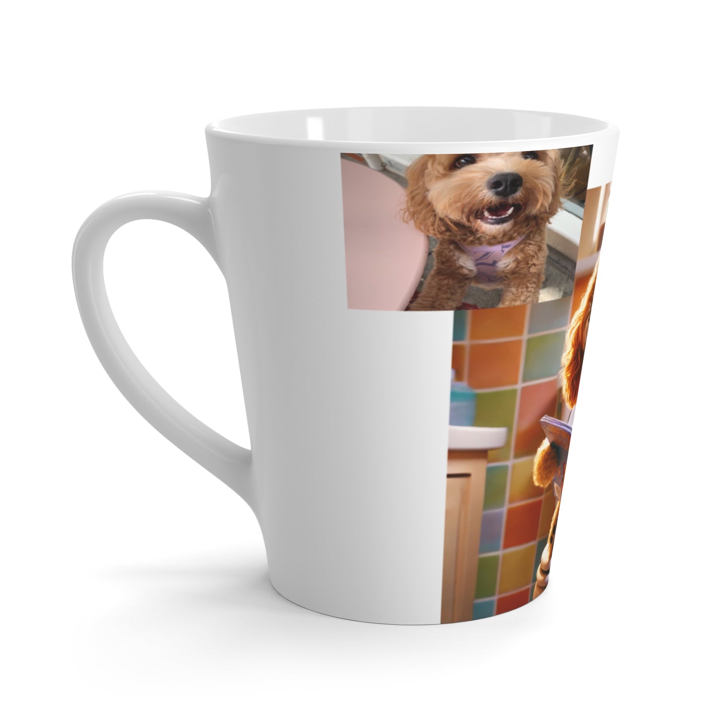 Custom Pet Portrait Latte Mug | Funny Pet Gift
