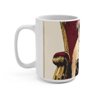 Custom Pet Portrait 15Oz Ceramic Mug | Funny Pet Gift
