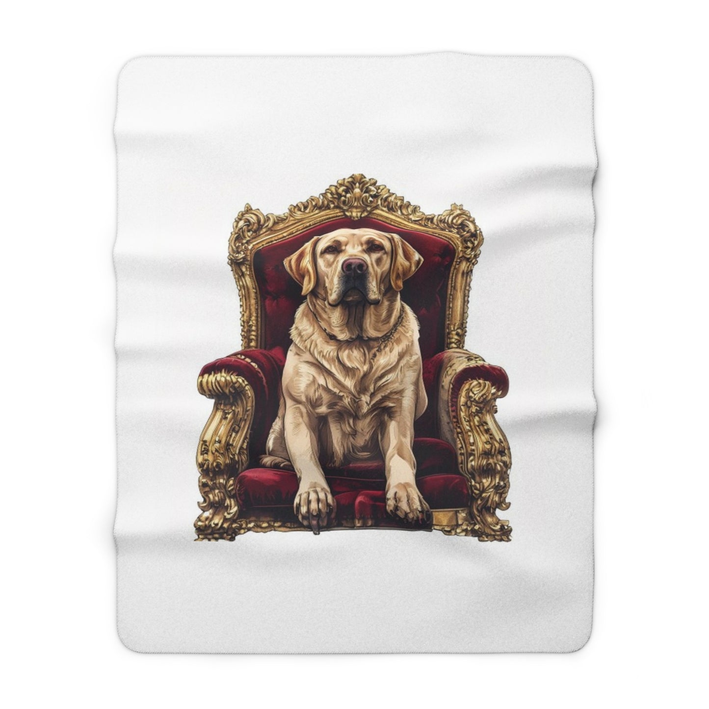 Custom Pet Portrait Sherpa Fleece Blanket | Funny Pet Gift