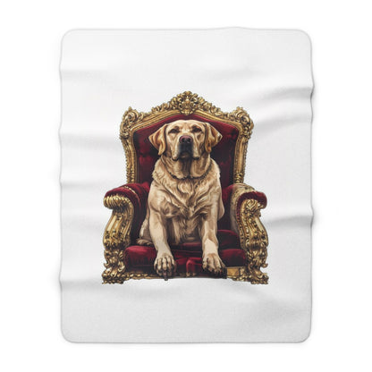 Custom Pet Portrait Sherpa Fleece Blanket | Funny Pet Gift