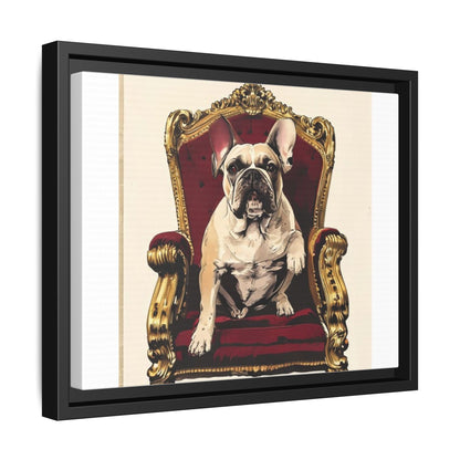 Custom Pet Portrait Framed Matte Canvas Print | Funny Pet Gift