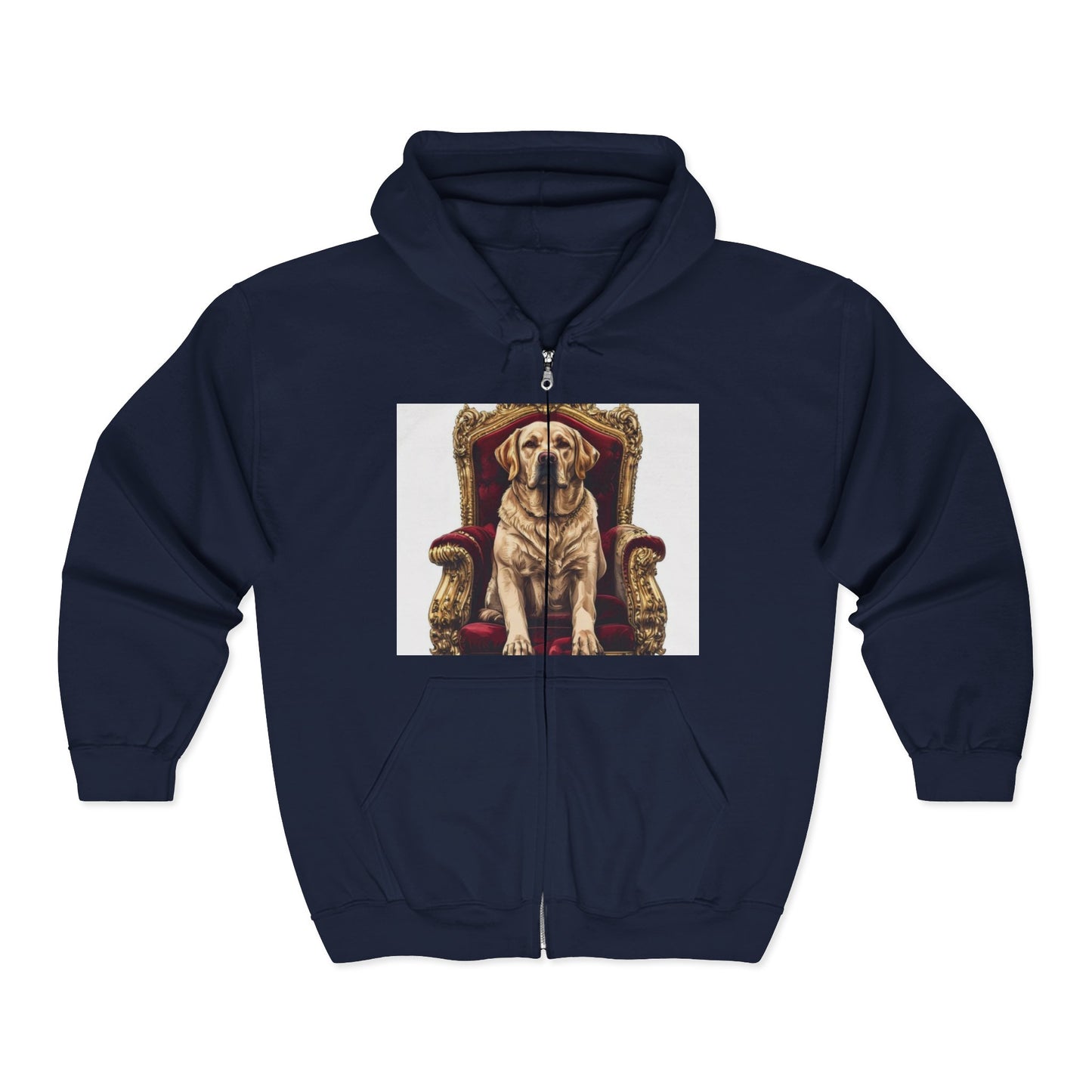 Custom Pet Portrait Unisex Zip-Up Hoodie | Funny Pet Gift