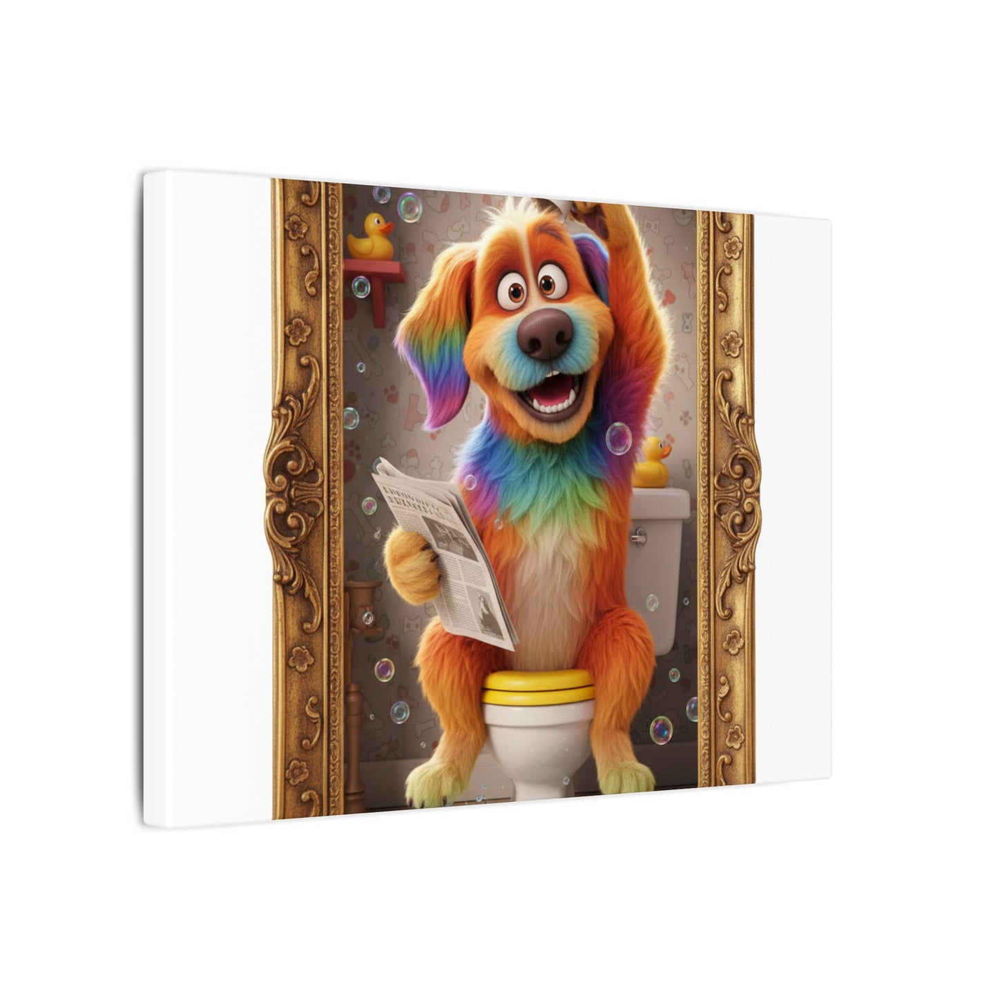 Custom Pet Portrait Canvas Print | Funny Pet Gift