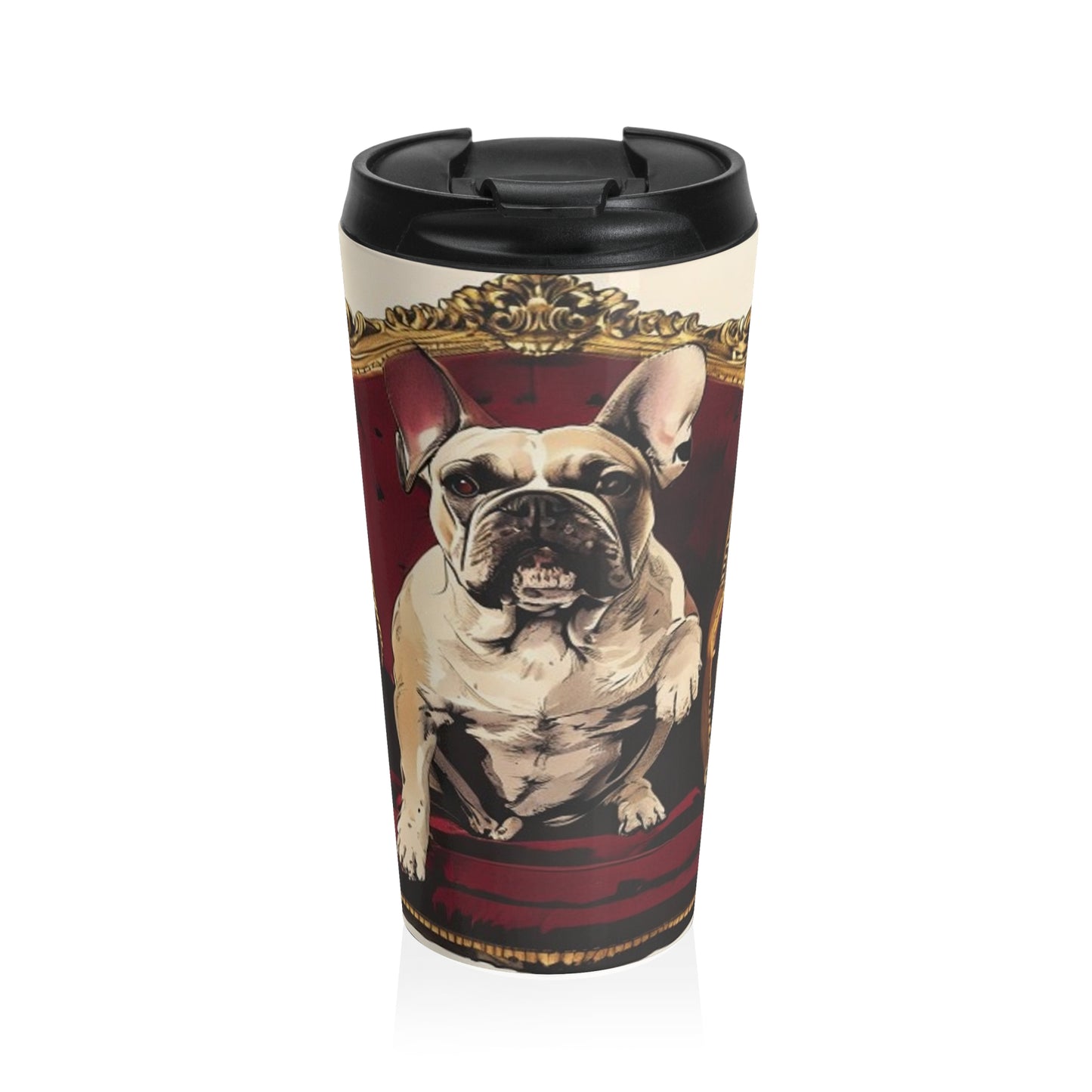Custom Pet Portrait Stainless Steel Travel Mug | Funny Pet Gift