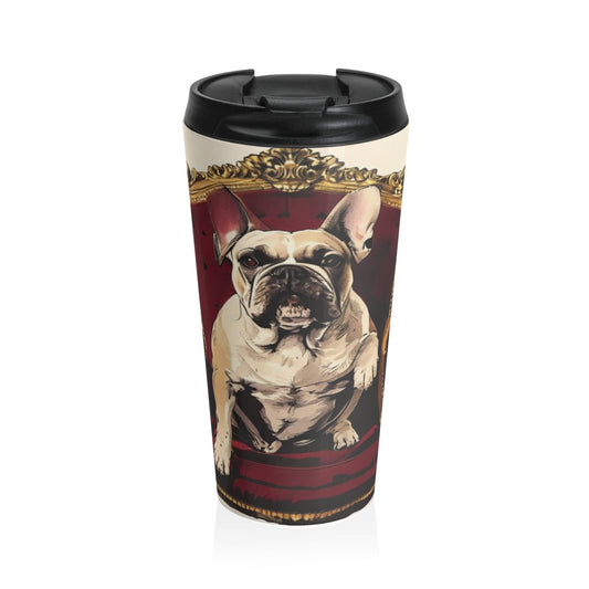 Custom Pet Portrait Stainless Steel Travel Mug | Funny Pet Gift