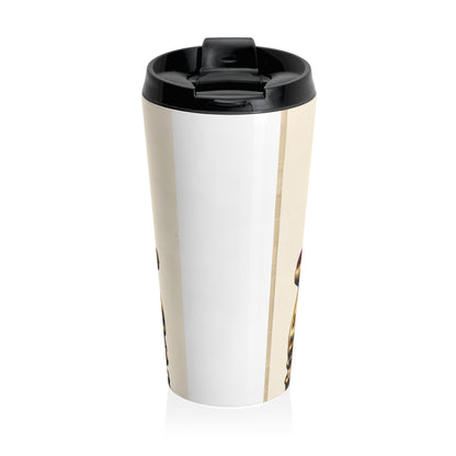 Custom Pet Portrait Stainless Steel Travel Mug | Funny Pet Gift