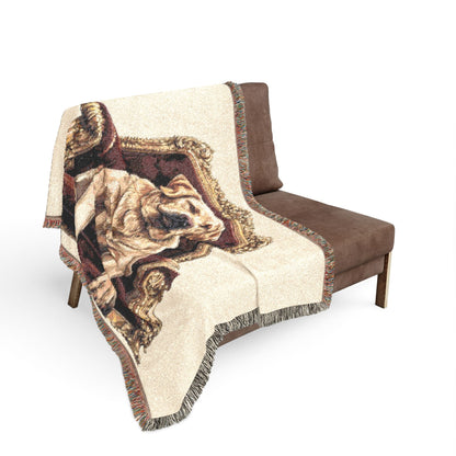 Custom Pet Portrait Woven Blanket | Funny Pet Gift
