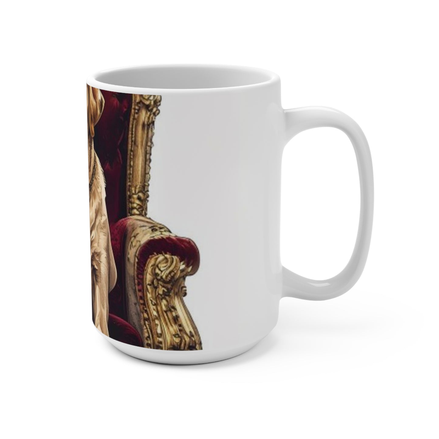 Custom Pet Portrait 15Oz Ceramic Mug | Funny Pet Gift