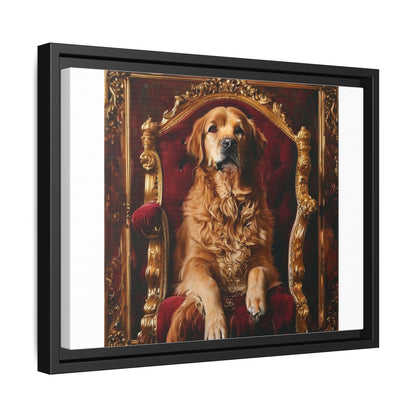 Custom Pet Portrait Framed Matte Canvas Print | Funny Pet Gift