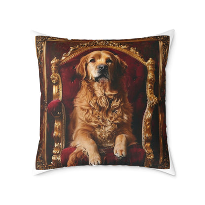 Custom Pet Portrait Square Canvas Pillow | Funny Pet Gift