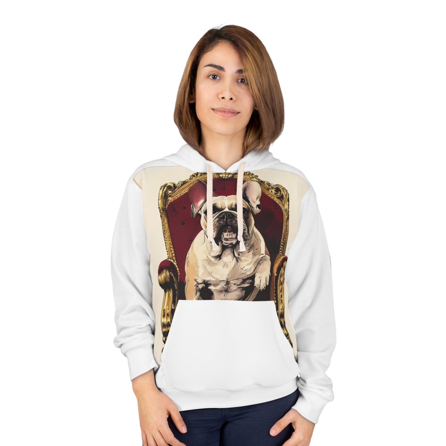 Custom Pet Portrait All-Over Print Pullover Hoodie | Funny Pet Gift