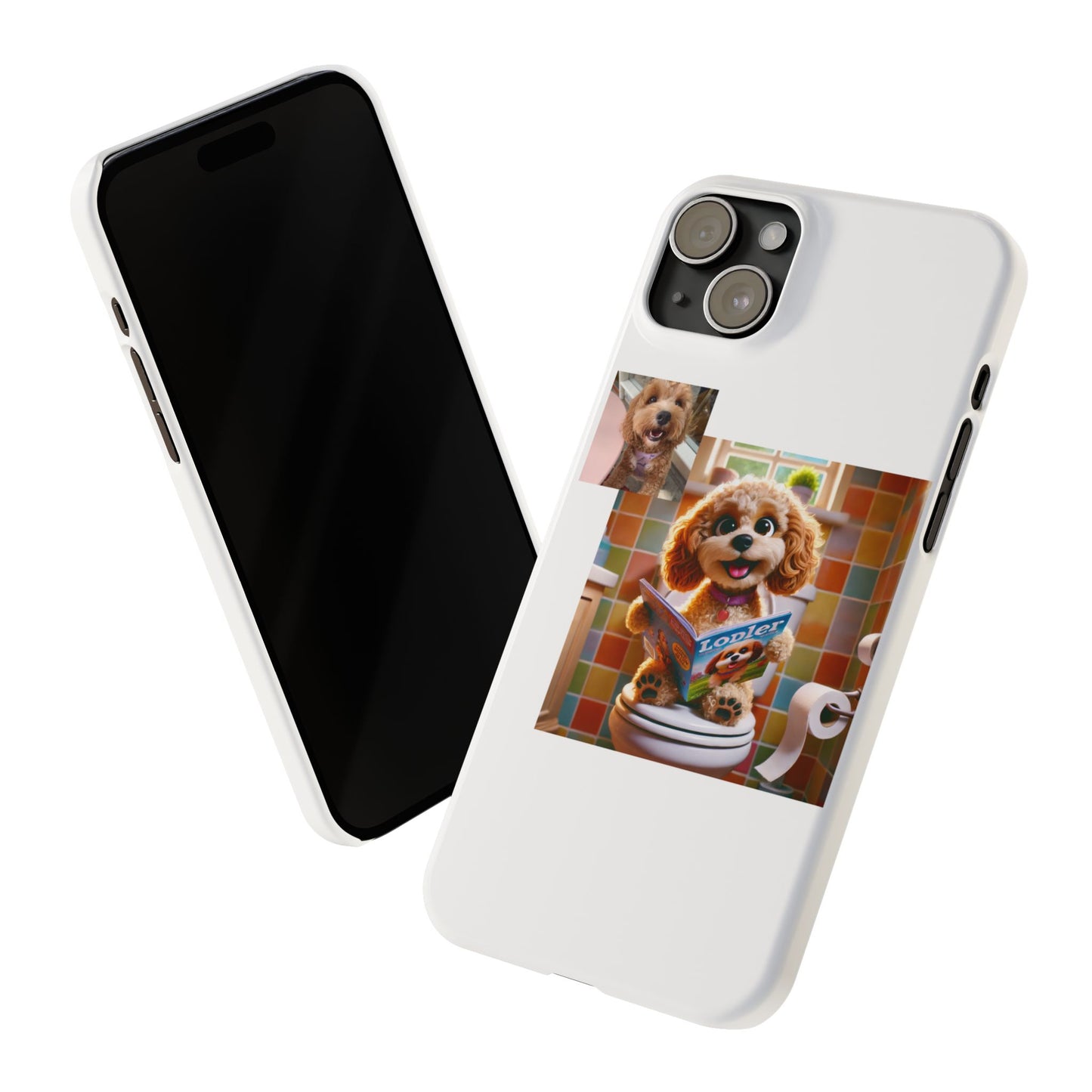 Custom Pet Portrait Slim Phone Case | Funny Pet Gift