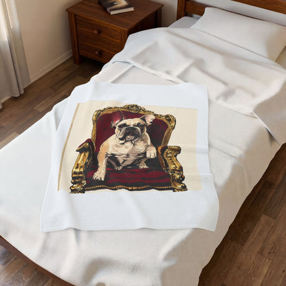 Custom Pet Portrait Fleece Blanket | Funny Pet Gift