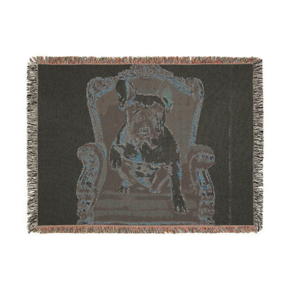 Custom Pet Portrait Woven Blanket | Funny Pet Gift