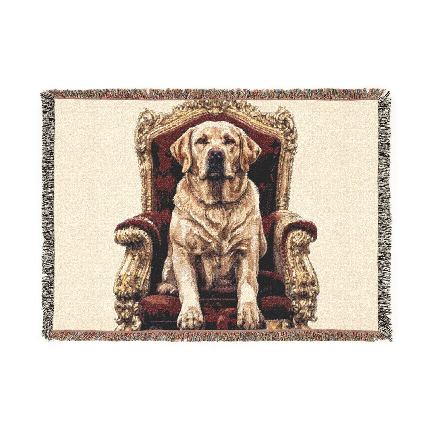 Custom Pet Portrait Woven Blanket | Funny Pet Gift
