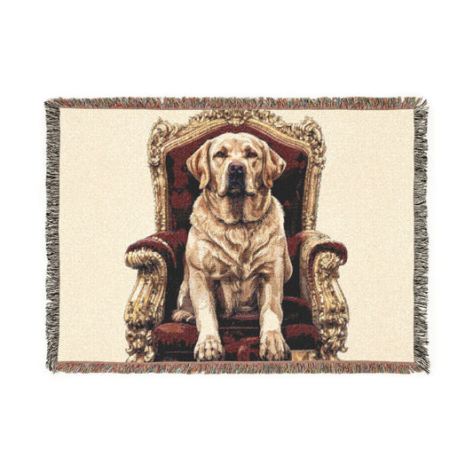 Custom Pet Portrait Woven Blanket | Funny Pet Gift