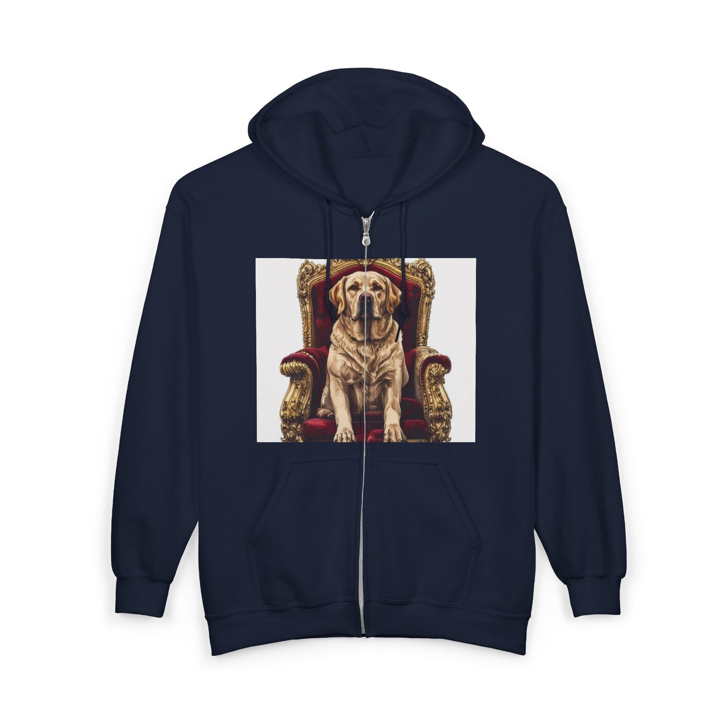 Custom Pet Portrait Unisex Zip-Up Hoodie | Funny Pet Gift